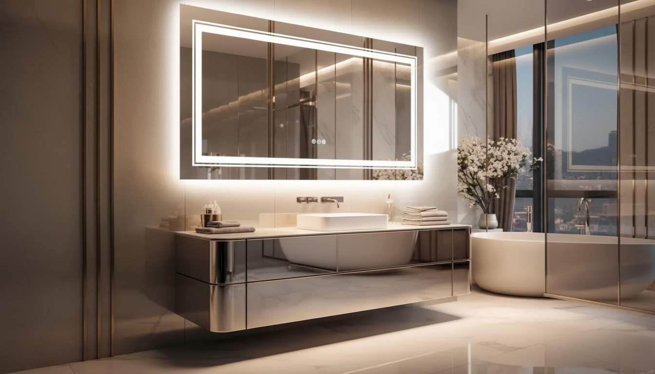 Anti-Fog LED Vanity Mirror: Bright, Clear Grooming