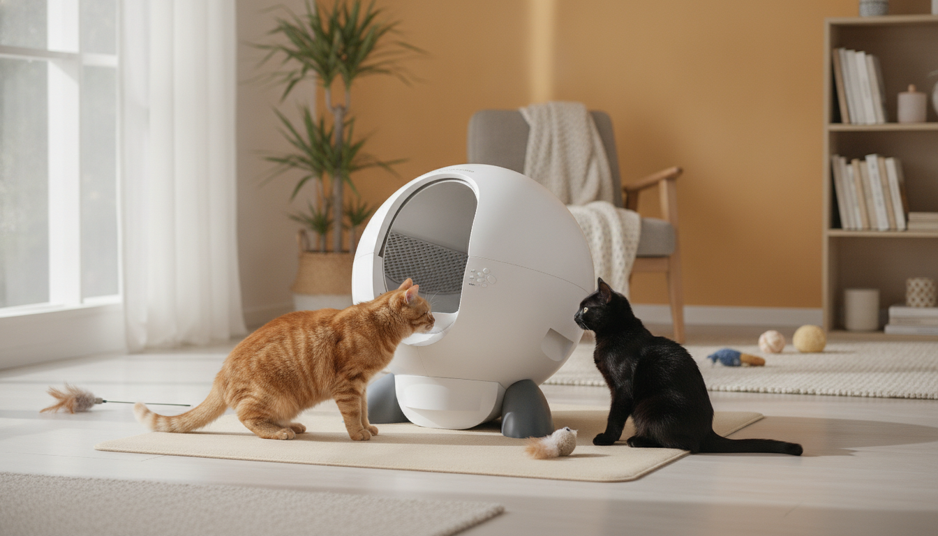 Enclosed Self-Cleaning Litter Box Tips for Multi-Cat Homes