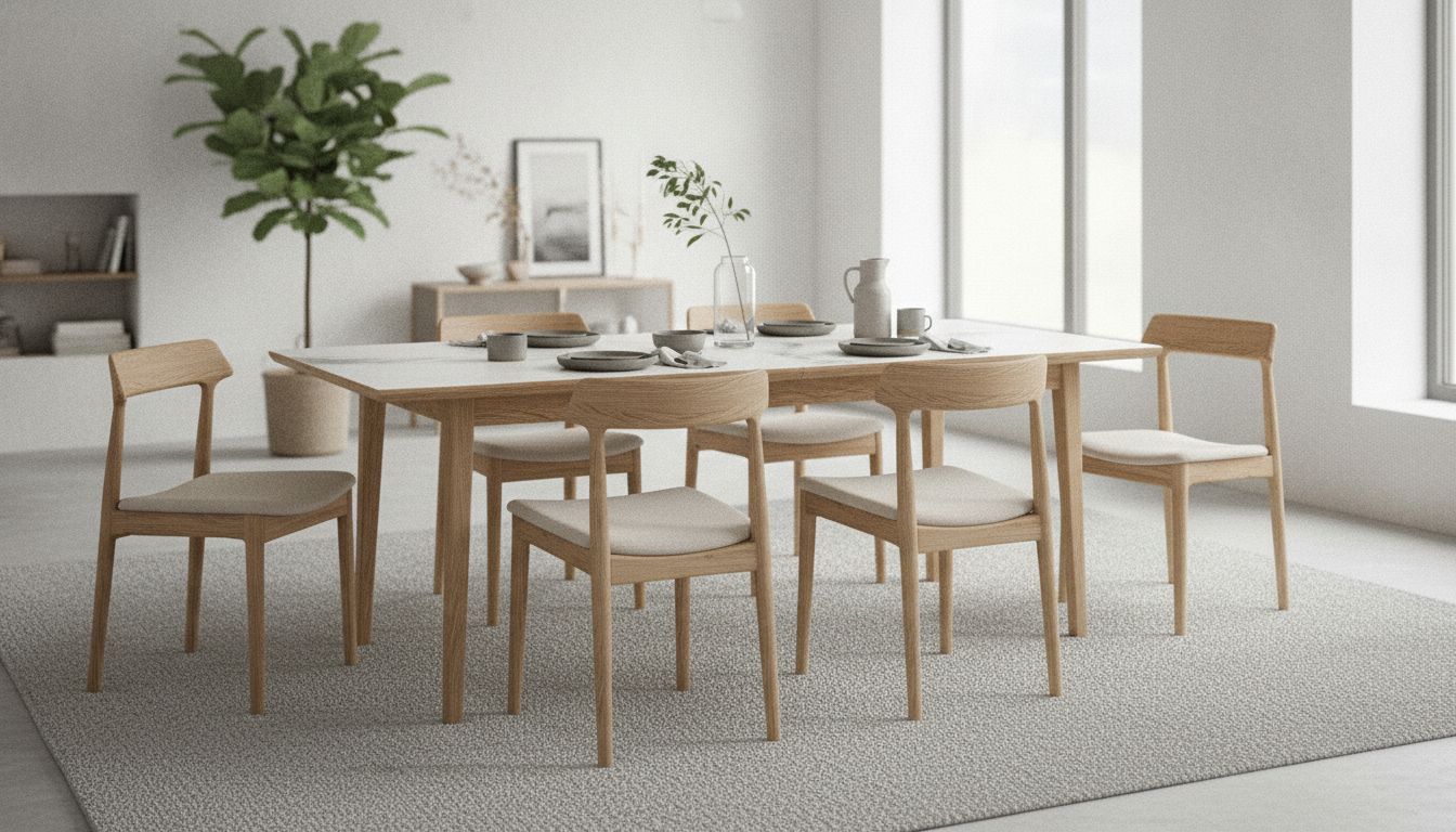 Expandable Nordic Dining Table for 6: Minimalist Fit Guide