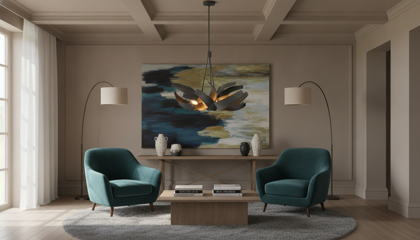 Grand Postmodern Wrought Iron Chandelier: Styling Guide