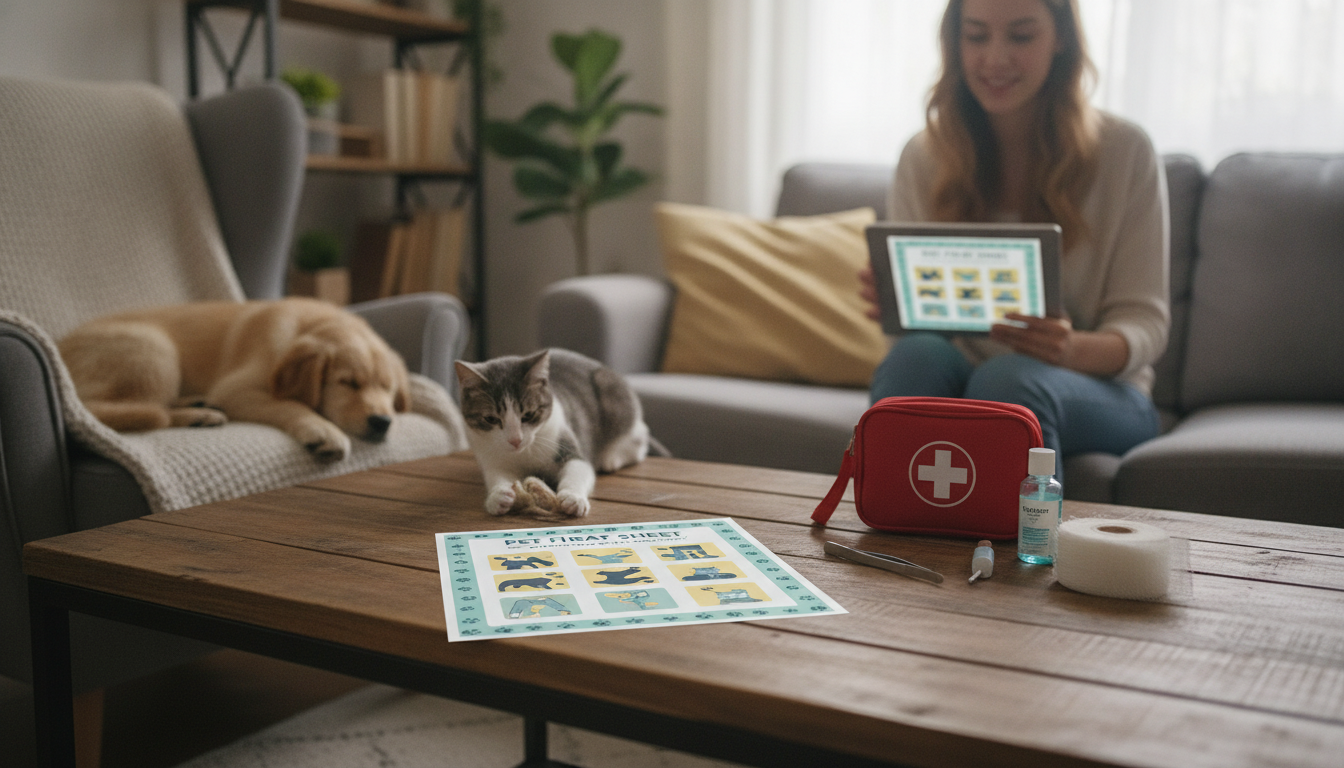 Pet First Aid Cheat Sheet: Emergency Steps + Printable