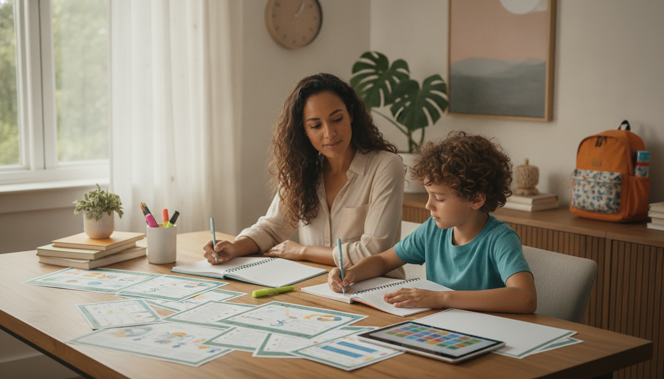 Calm Homework Nights: Printable Routines for Kids