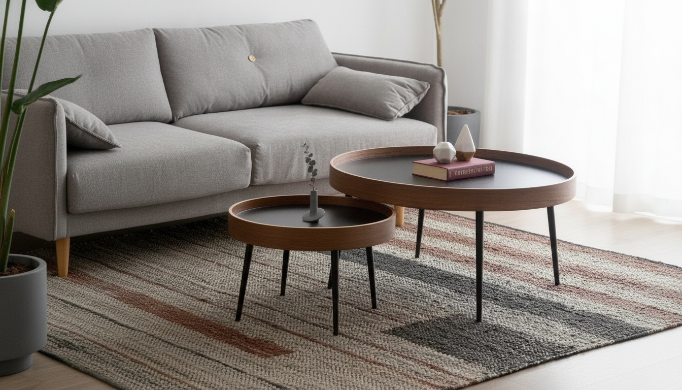 Round Minimalist Coffee Table: Layout, Size, Style Tips