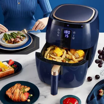 6.5L Smart LCD Air Fryer: Touch Presets for Easy Meals
